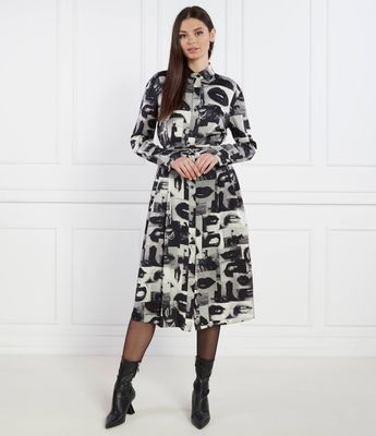 Sukienka jesienna HUGO ze sklepu: Gomez Fashion Store w kategorii: Sukienki - zdjęcie 874714-BD9-10338_BU241W000038960