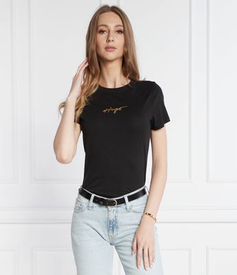 Bluzka damska wiosenna HUGO ze sklepu: Gomez Fashion Store w kategorii: Bluzki damskie - zdjęcie 874714-BD9-10338_BU241W000065001