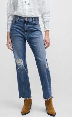 Jeansy damskie BOSS ORANGE ze sklepu: Gomez Fashion Store w kategorii: Jeansy damskie - zdjęcie 874714-BD9-10338_BO241W000007424