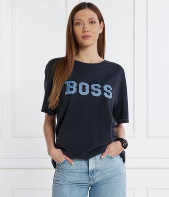 BOSS ORANGE - Bluzka damska na wiosnę ze sklepu: Gomez Fashion Store w kategorii: Bluzki damskie - zdjęcie 874714-BD9-10338_BO241W000013404