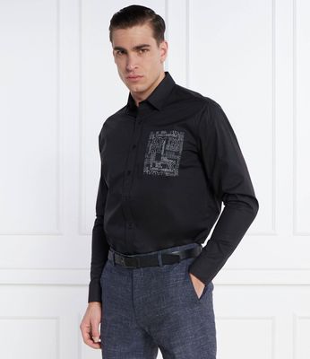Koszula męska na wiosnę Karl Lagerfeld ze sklepu: Gomez Fashion Store w kategorii: Koszule męskie - zdjęcie 874714-BD9-10338_KL241M000063990