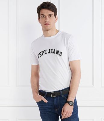 T-shirt męski w stylu młodzieżowym Pepe Jeans London ze sklepu: Gomez Fashion Store w kategorii: T-shirty męskie - zdjęcie 874714-BD9-10338_PJ241M000012800