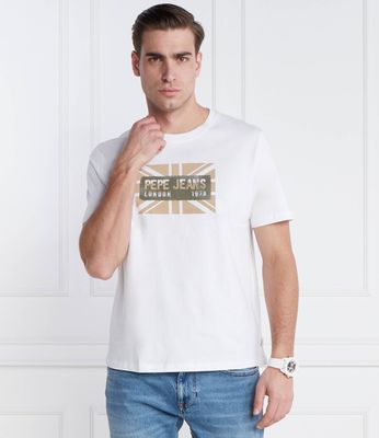 T-shirt męski młodzieżowy na wiosnę Pepe Jeans London ze sklepu: Gomez Fashion Store w kategorii: T-shirty męskie - zdjęcie 874714-BD9-10338_PJ241M000013800