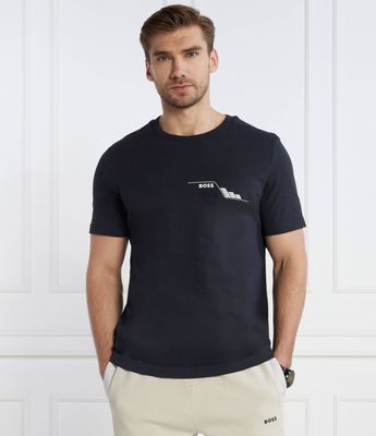 T-shirt męski casualowy BOSS GREEN ze sklepu: Gomez Fashion Store w kategorii: T-shirty męskie - zdjęcie 874714-BD9-10338_BG241M000012402