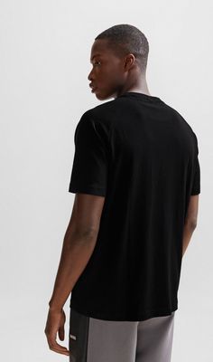 T-shirt męski wiosenny casual BOSS GREEN ze sklepu: Gomez Fashion Store w kategorii: T-shirty męskie - zdjęcie 874714-BD9-10338_BG241M000013001