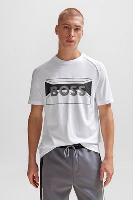 T-shirt męski na wiosnę BOSS GREEN ze sklepu: Gomez Fashion Store w kategorii: T-shirty męskie - zdjęcie 874714-BD9-10338_BG241M000013100