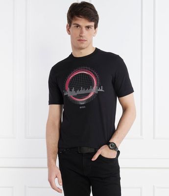 BOSS GREEN - T-shirt męski na wiosnę w stylu młodzieżowym ze sklepu: Gomez Fashion Store w kategorii: T-shirty męskie - zdjęcie 874714-BD9-10338_BG241M000025001