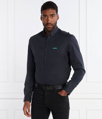 Koszula męska na wiosnę BOSS GREEN ze sklepu: Gomez Fashion Store w kategorii: Koszule męskie - zdjęcie 874714-BD9-10338_BG241M000041402