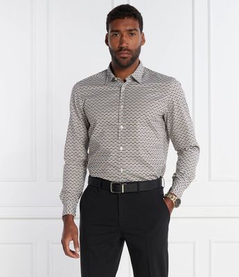 Koszula męska z klasycznym kołnierzykiem BOSS BLACK ze sklepu: Gomez Fashion Store w kategorii: Koszule męskie - zdjęcie 874714-BD9-10338_BB241M000098261