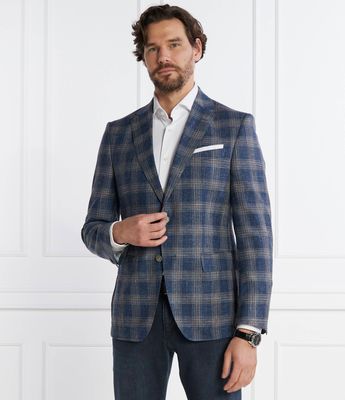 Marynarka męska elegancka na jesień BOSS BLACK ze sklepu: Gomez Fashion Store w kategorii: Marynarki męskie - zdjęcie 874714-BD9-10338_BB241M000104479
