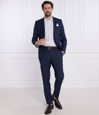 BOSS BLACK - Garnitur męski na wiosnę ze sklepu: Gomez Fashion Store w kategorii: Garnitury męskie - zdjęcie 874714-BD9-10338_BB241M000121404