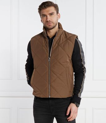 Kamizelka męska na jesień casual BOSS BLACK ze sklepu: Gomez Fashion Store w kategorii: Kamizelki męskie - zdjęcie 874714-BD9-10338_BB241M000136249