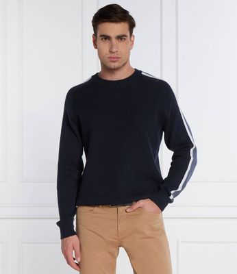 Sweter męski casual BOSS BLACK ze sklepu: Gomez Fashion Store w kategorii: Swetry męskie - zdjęcie 874714-BD9-10338_BB241M000180404