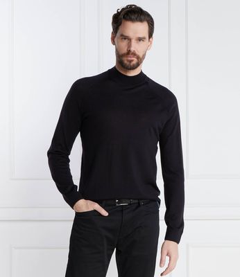 BOSS BLACK - Sweter męski casual ze sklepu: Gomez Fashion Store w kategorii: Swetry męskie - zdjęcie 874714-BD9-10338_BB241M000181404