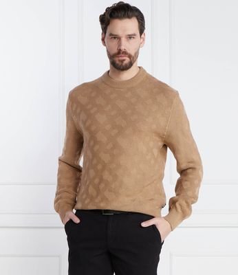 Sweter męski casual BOSS BLACK ze sklepu: Gomez Fashion Store w kategorii: Swetry męskie - zdjęcie 874714-BD9-10338_BB241M000183260
