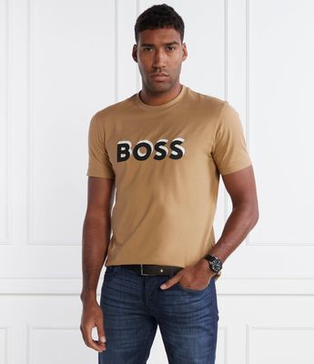 T-shirt męski wiosenny BOSS BLACK ze sklepu: Gomez Fashion Store w kategorii: T-shirty męskie - zdjęcie 874714-BD9-10338_BB241M000200260