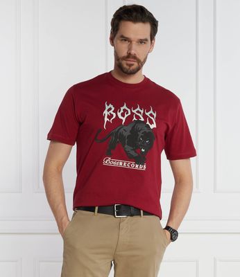 BOSS ORANGE - T-shirt męski w stylu młodzieżowym ze sklepu: Gomez Fashion Store w kategorii: T-shirty męskie - zdjęcie 874714-BD9-10338_BO241M000041647