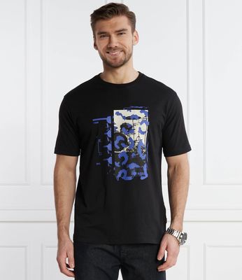 BOSS ORANGE - T-shirt męski młodzieżowy wiosenny ze sklepu: Gomez Fashion Store w kategorii: T-shirty męskie - zdjęcie 874714-BD9-10338_BO241M000042001