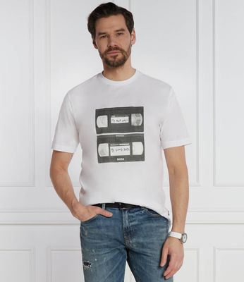 T-shirt męski BOSS ORANGE ze sklepu: Gomez Fashion Store w kategorii: T-shirty męskie - zdjęcie 874714-BD9-10338_BO241M000042100