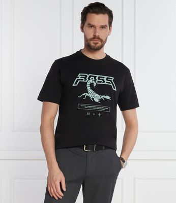 T-shirt męski wiosenny młodzieżowy BOSS ORANGE ze sklepu: Gomez Fashion Store w kategorii: T-shirty męskie - zdjęcie 874714-BD9-10338_BO241M000043001