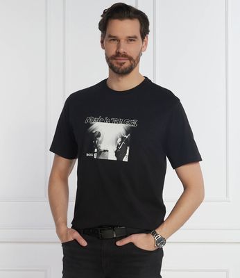 BOSS ORANGE - T-shirt męski na wiosnę młodzieżowy ze sklepu: Gomez Fashion Store w kategorii: T-shirty męskie - zdjęcie 874714-BD9-10338_BO241M000043002