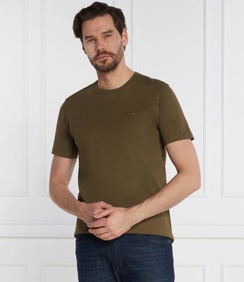 T-shirt męski na wiosnę BOSS ORANGE ze sklepu: Gomez Fashion Store w kategorii: T-shirty męskie - zdjęcie 874714-BD9-10338_BO241M000045368