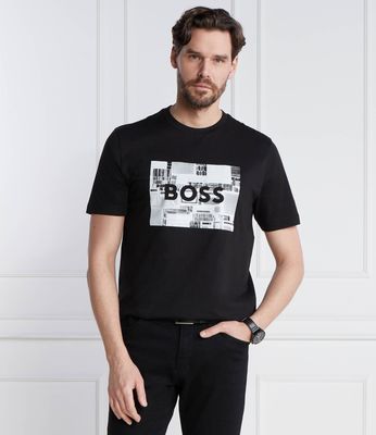 T-shirt męski młodzieżowy na wiosnę BOSS ORANGE ze sklepu: Gomez Fashion Store w kategorii: T-shirty męskie - zdjęcie 874714-BD9-10338_BO241M000049001