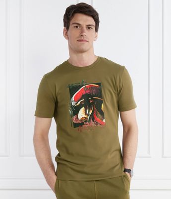 T-shirt męski młodzieżowy BOSS ORANGE ze sklepu: Gomez Fashion Store w kategorii: T-shirty męskie - zdjęcie 874714-BD9-10338_BO241M000050368