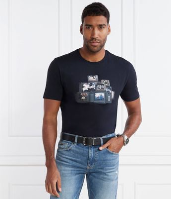 T-shirt męski na wiosnę w stylu młodzieżowym BOSS ORANGE ze sklepu: Gomez Fashion Store w kategorii: T-shirty męskie - zdjęcie 874714-BD9-10338_BO241M000050404