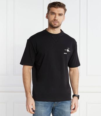 T-shirt męski casual BOSS ORANGE ze sklepu: Gomez Fashion Store w kategorii: T-shirty męskie - zdjęcie 874714-BD9-10338_BO241M000051001