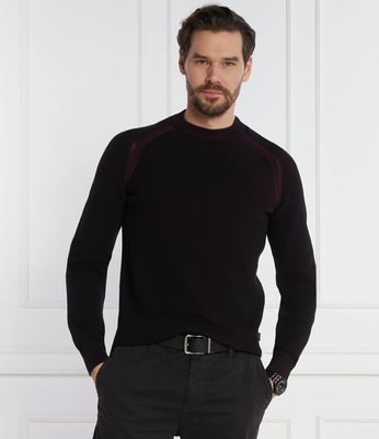 Sweter męski casual BOSS ORANGE ze sklepu: Gomez Fashion Store w kategorii: Swetry męskie - zdjęcie 874714-BD9-10338_BO241M000058001
