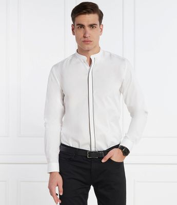 HUGO - Koszula męska z klasycznym kołnierzykiem ze sklepu: Gomez Fashion Store w kategorii: Koszule męskie - zdjęcie 874714-BD9-10338_BU241M000052199