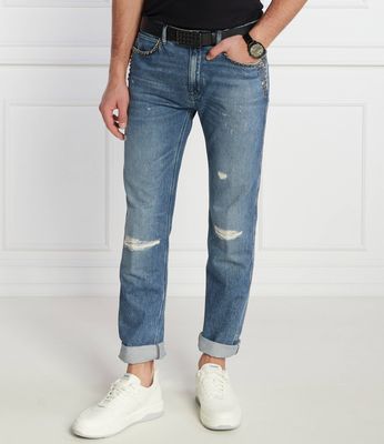 Jeansy męskie młodzieżowe HUGO ze sklepu: Gomez Fashion Store w kategorii: Jeansy męskie - zdjęcie 874714-BD9-10338_BU241M000082430