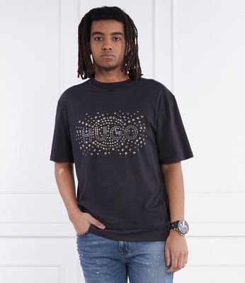 T-shirt męski młodzieżowy HUGO ze sklepu: Gomez Fashion Store w kategorii: T-shirty męskie - zdjęcie 874714-BD9-10338_BU241M000141001