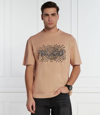 T-shirt męski młodzieżowy HUGO ze sklepu: Gomez Fashion Store w kategorii: T-shirty męskie - zdjęcie 874714-BD9-10338_BU241M000141267