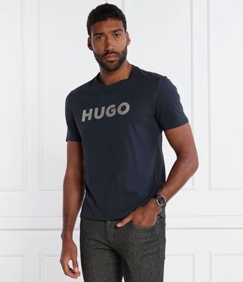 HUGO - T-shirt męski młodzieżowy ze sklepu: Gomez Fashion Store w kategorii: T-shirty męskie - zdjęcie 874714-BD9-10338_BU241M000142405
