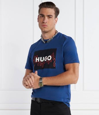 T-shirt męski na wiosnę HUGO ze sklepu: Gomez Fashion Store w kategorii: T-shirty męskie - zdjęcie 874714-BD9-10338_BU241M000149420