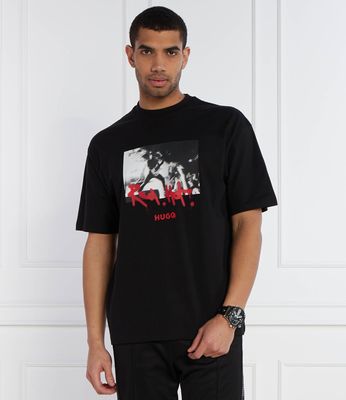 T-shirt męski na wiosnę HUGO ze sklepu: Gomez Fashion Store w kategorii: T-shirty męskie - zdjęcie 874714-BD9-10338_BU241M000157001