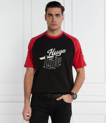 T-shirt męski wiosenny HUGO ze sklepu: Gomez Fashion Store w kategorii: T-shirty męskie - zdjęcie 874714-BD9-10338_BU241M000163001