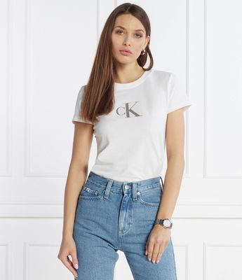 Bluzka damska Calvin Klein Jeans ze sklepu: Gomez Fashion Store w kategorii: Bluzki damskie - zdjęcie 874714-BD9-10338_CJ241W000058210