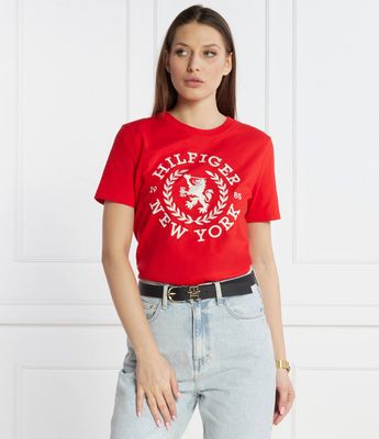 Bluzka damska w stylu młodzieżowym Tommy Hilfiger ze sklepu: Gomez Fashion Store w kategorii: Bluzki damskie - zdjęcie 874714-BD9-10338_TH241W000082858