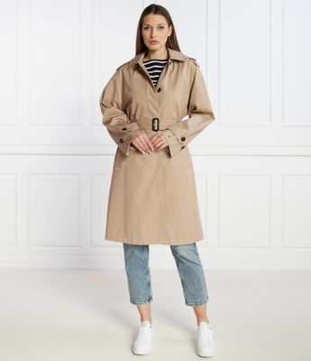 Płaszcz damski jesienny casual Tommy Hilfiger ze sklepu: Gomez Fashion Store w kategorii: Płaszcze damskie - zdjęcie 874714-BD9-10338_TH241W000084G71