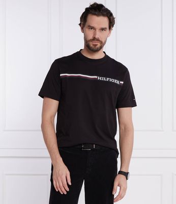 T-shirt męski na wiosnę w stylu młodzieżowym Tommy Hilfiger ze sklepu: Gomez Fashion Store w kategorii: T-shirty męskie - zdjęcie 874714-BD9-10338_TH241M000082D12