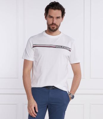 T-shirt męski na wiosnę Tommy Hilfiger ze sklepu: Gomez Fashion Store w kategorii: T-shirty męskie - zdjęcie 874714-BD9-10338_TH241M000082D96
