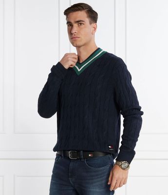 Tommy Jeans - Sweter męski casual ze sklepu: Gomez Fashion Store w kategorii: Swetry męskie - zdjęcie 874714-BD9-10338_TM241M000071072