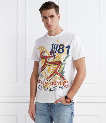Guess - T-shirt męski ze sklepu: Gomez Fashion Store w kategorii: T-shirty męskie - zdjęcie 874714-BD9-10338_GJ241M000022F11