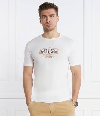 Guess - T-shirt męski młodzieżowy ze sklepu: Gomez Fashion Store w kategorii: T-shirty męskie - zdjęcie 874714-BD9-10338_GJ241M000027F11