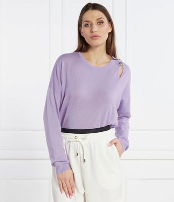 Sweter damski casualowy na zimę Liu Jo ze sklepu: Gomez Fashion Store w kategorii: Swetry damskie - zdjęcie 874714-BD9-10338_LC241W000174Q09