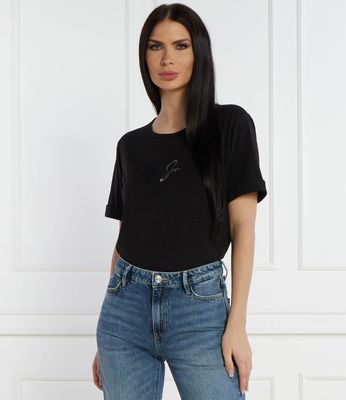 Bluzka damska casual Liu Jo Sport ze sklepu: Gomez Fashion Store w kategorii: Bluzki damskie - zdjęcie 874714-BD9-10338_LS241W000021178