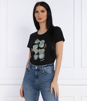 Bluzka damska na wiosnę Liu Jo ze sklepu: Gomez Fashion Store w kategorii: Bluzki damskie - zdjęcie 874714-BD9-10338_LJ242W000076Q93